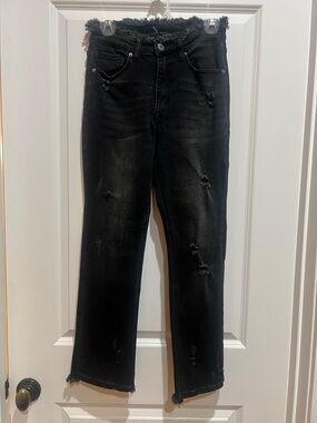 Risen Jeans Black Distressed Women’s Jeans